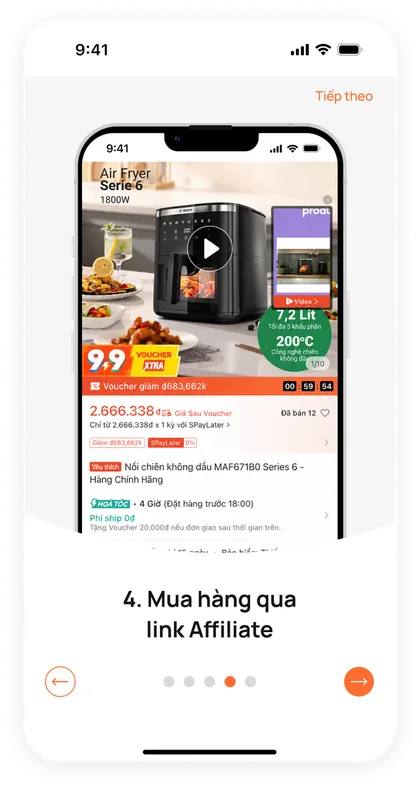 Mua hàng qua link Affiliate