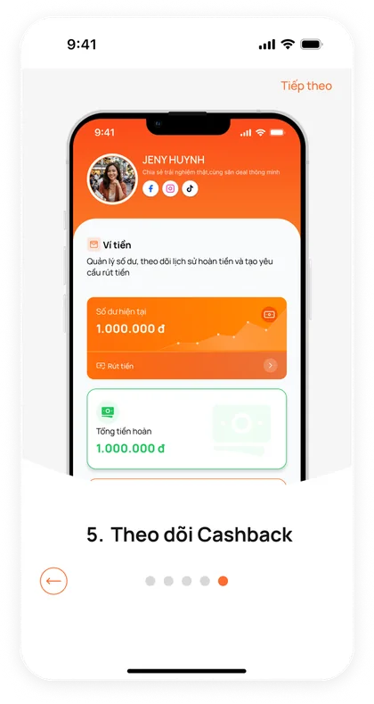 Theo dõi Cashback